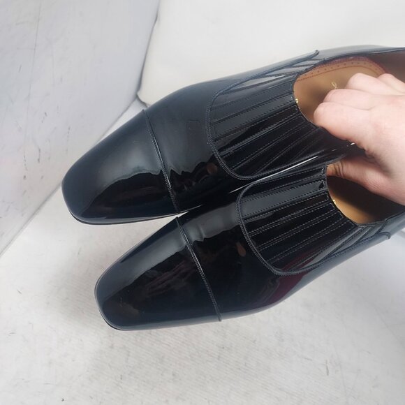 Christian Louboutin Greg on MENS Flat Patent Leather Shoe - Picture 4 of 12